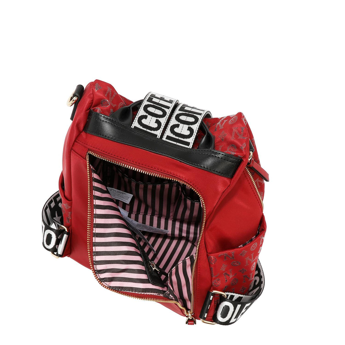 Mochila Nicole Lee de nylon holográfica FW25