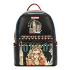 Mochila Nicole Lee Con Puerto USB Print London Eye FW26