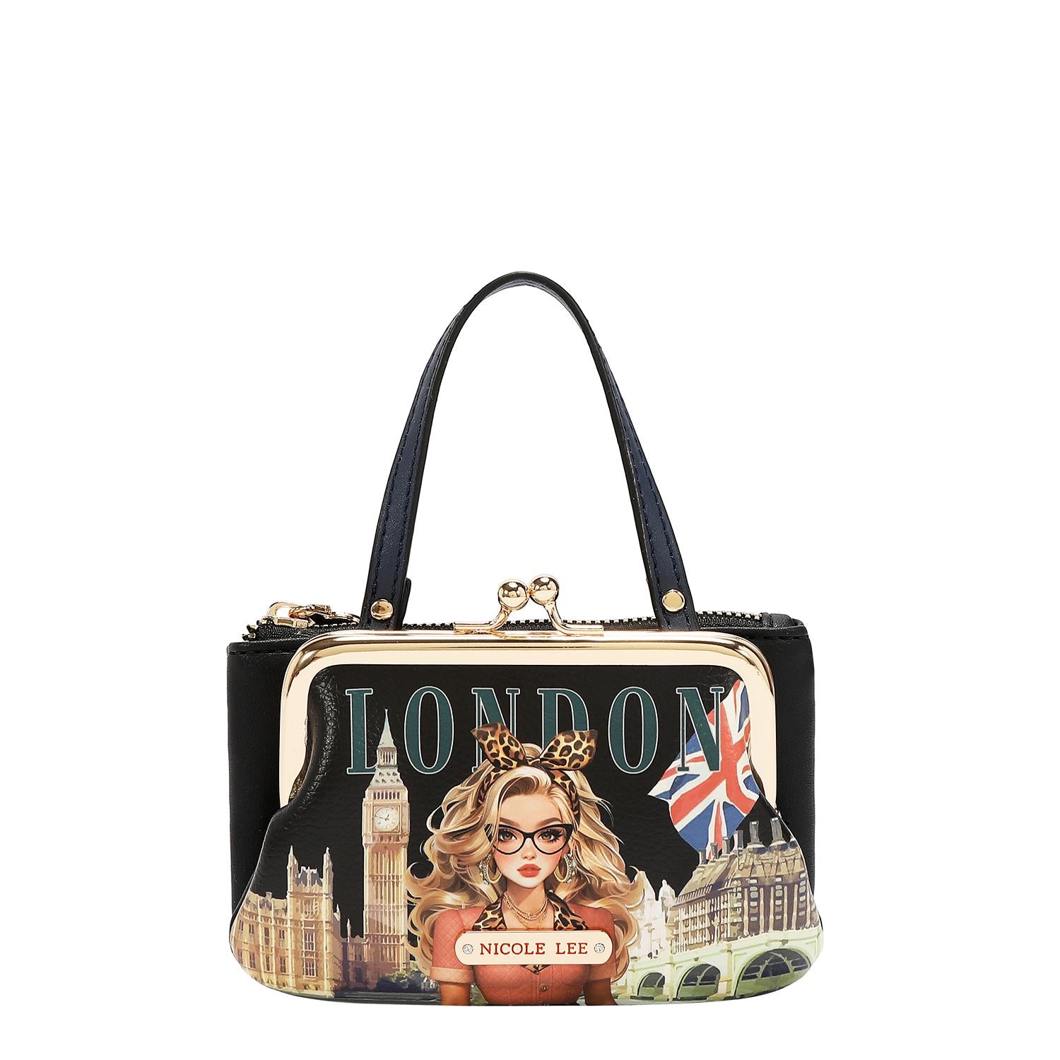 Mini Monedero Nicole Lee Con Kisslock Y Asa London Eye FW26
