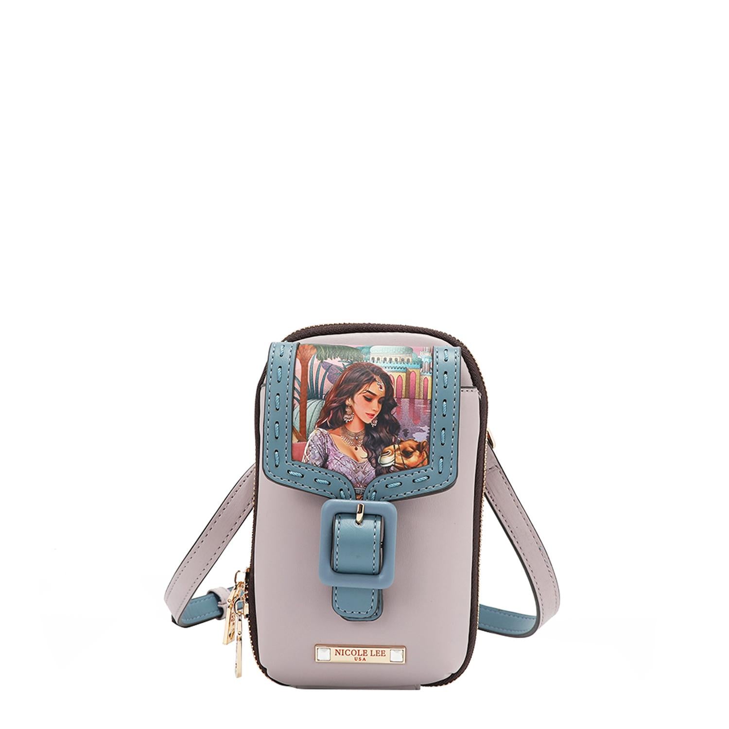 Bolsa Crossbody de Nicole Lee Estampado Queen Cleopatra FW25
