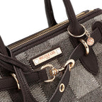 Bolsa Satchel Nicole Lee Estampado De Cuadros FW25