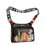 Bolsa Crossbody Nicole Lee Correa Ajustable London Eye FW26