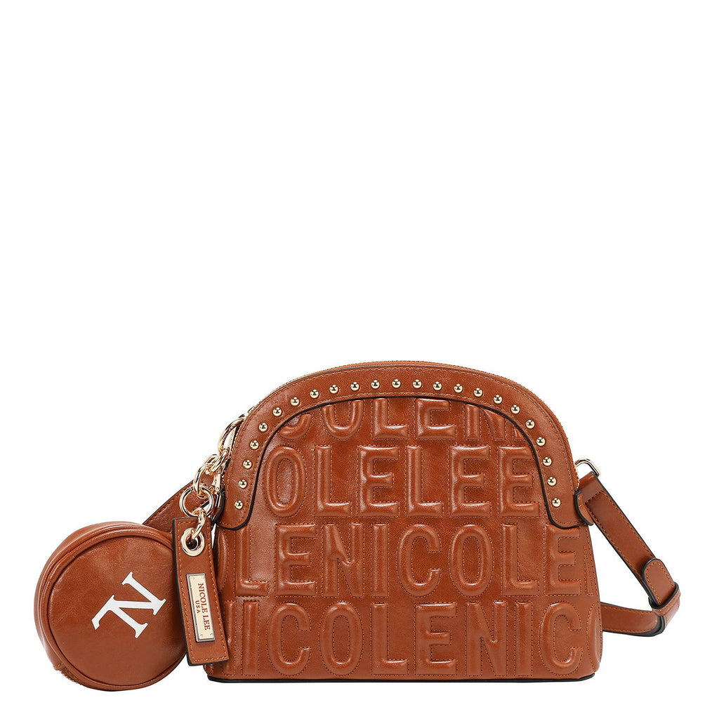 Bolsa cruzada Nicole Lee en relieve con monedero FW25