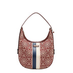 Bolsa hobo Nicole Lee en corte láser y pedrería FW25