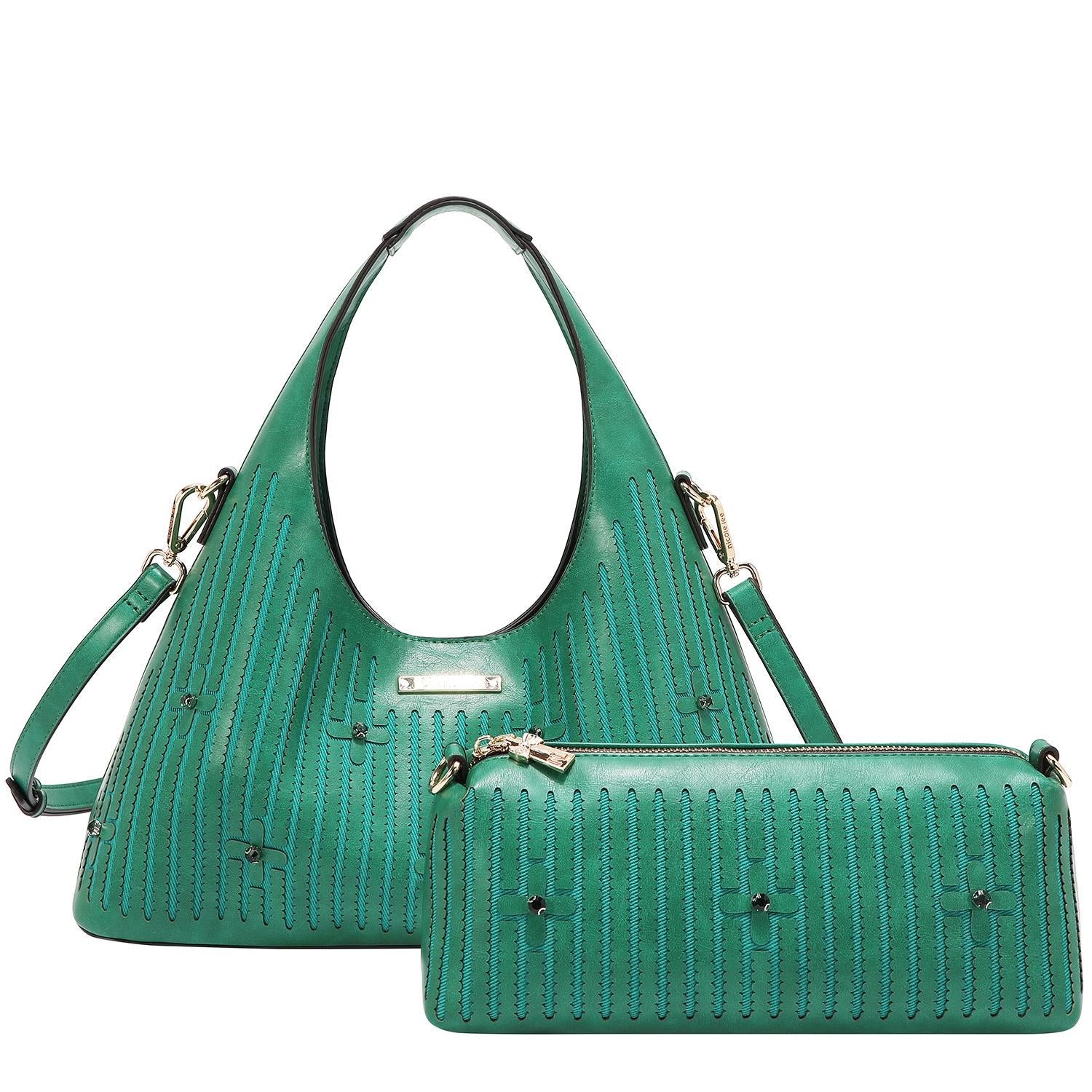 Bolsa Nicole Lee Hobo Con Correa Y Cosmetiquera SS26