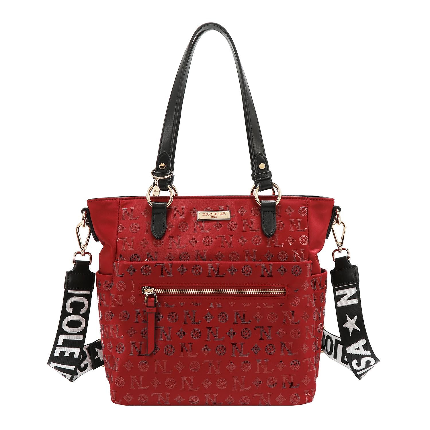 Bolsa tote Nicole Lee de nylon holográfica FW25