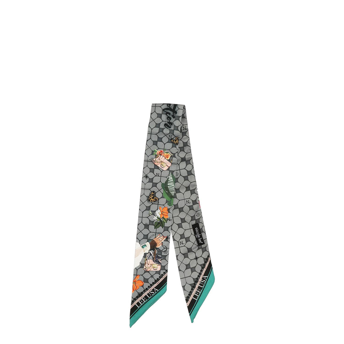 Pañuelo De Satín Nicole Lee Estampado Emotion SS26