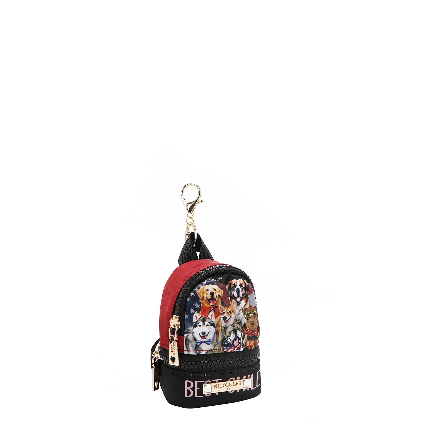 Llavero/Monedero mini Mochila Nicole Lee Best Smile FW25