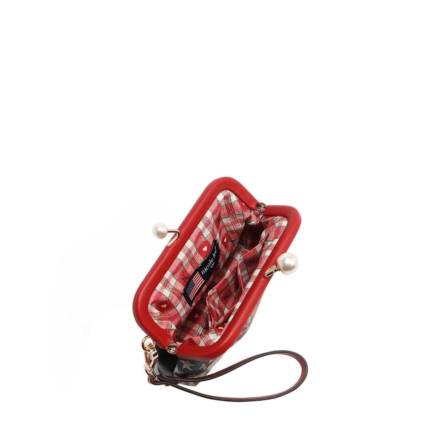 Mini Monedero Nicole Lee Broche Kisslock Y Correa Best FW25