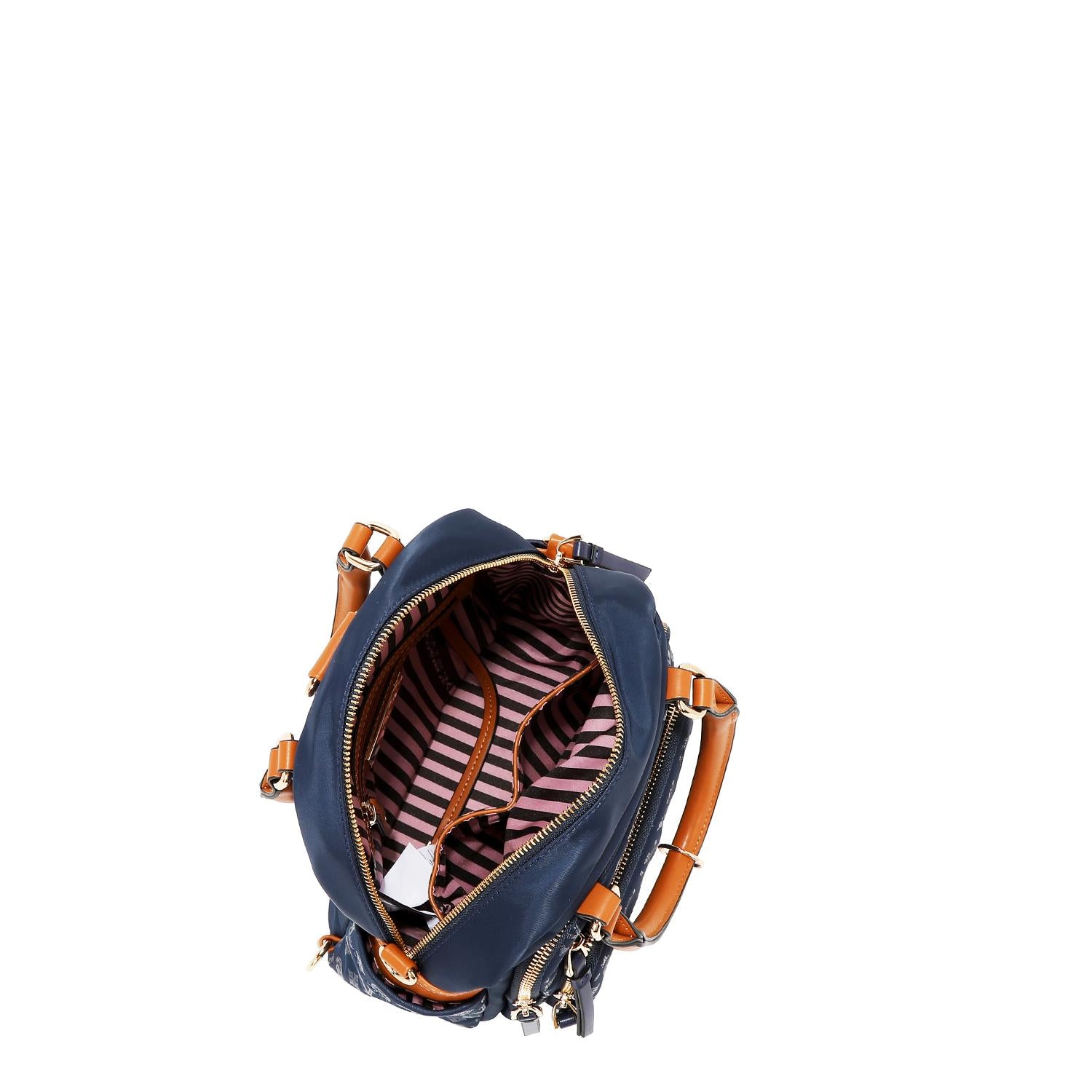 Bolsa cruzada Nicole Lee de nylon holográfica FW25