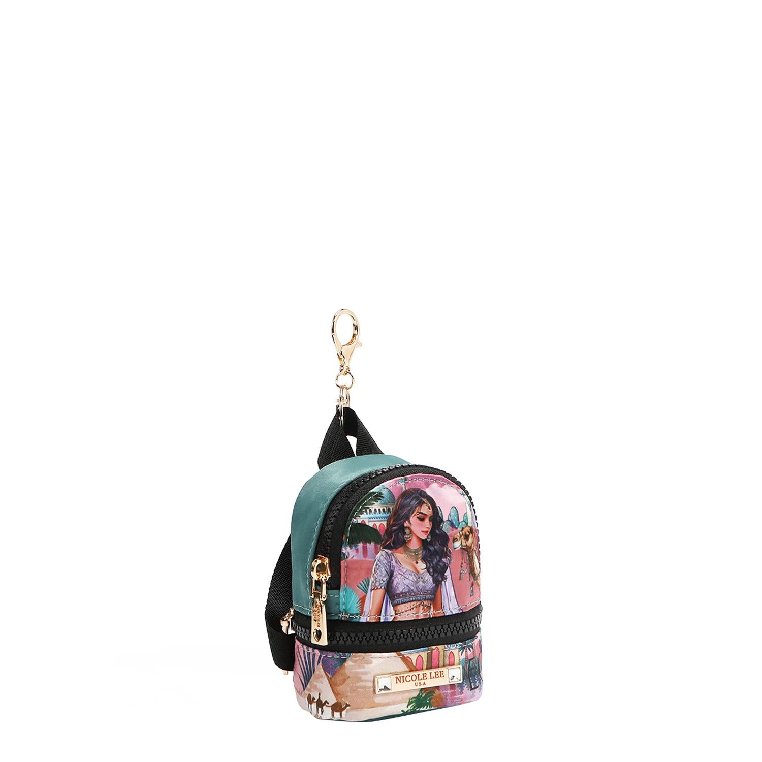 Llavero/Monedero mini Mochila Nicole Lee Queen CleopatraFW25
