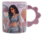 Taza Nicole Lee de Cerámica Estampada Queen Cleopatra FW25