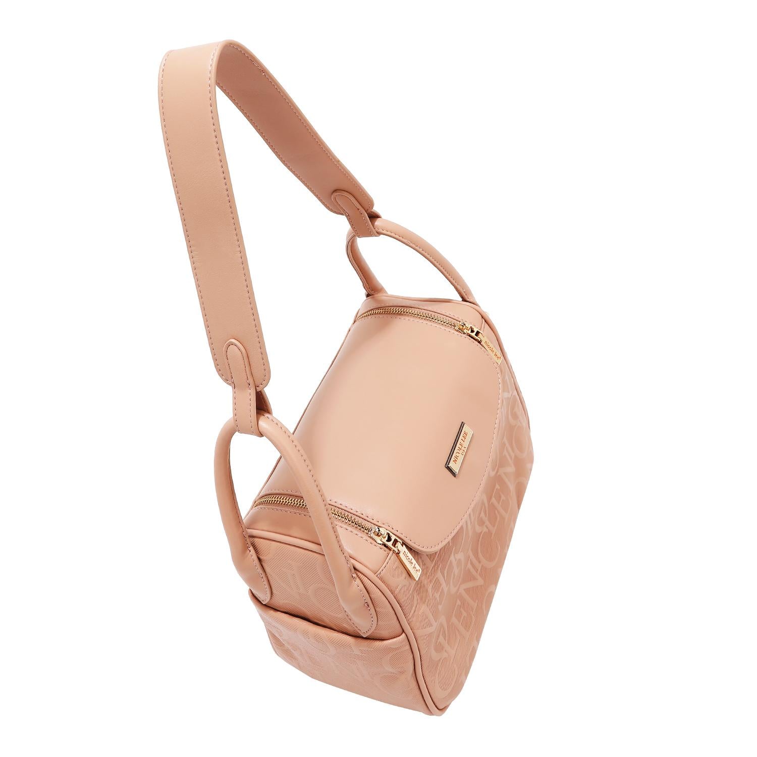 Bolsa Cuadrada Nicole Lee Con Relieve y Cierre FW25