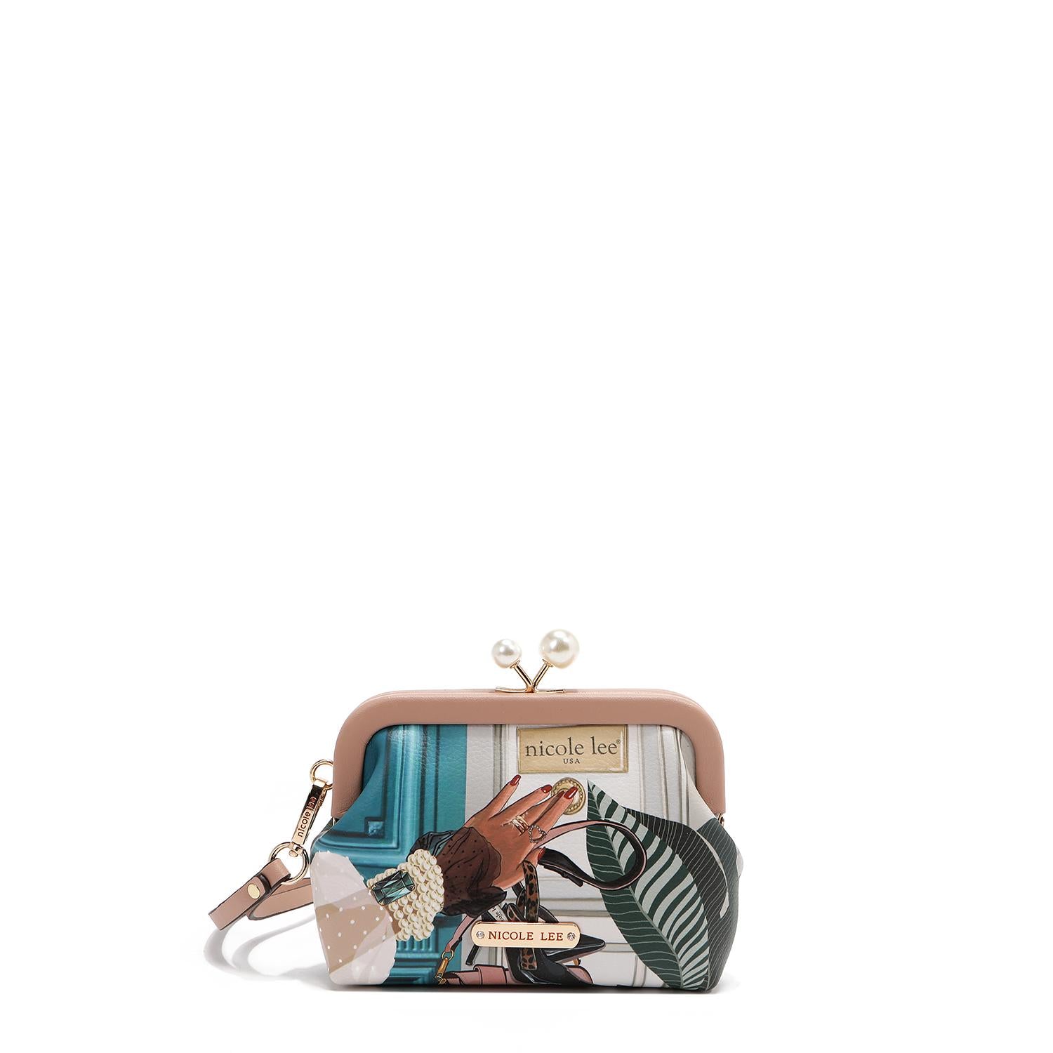 Monedero Nicole Lee Broche Kisslock Y Correa Emotion SS26