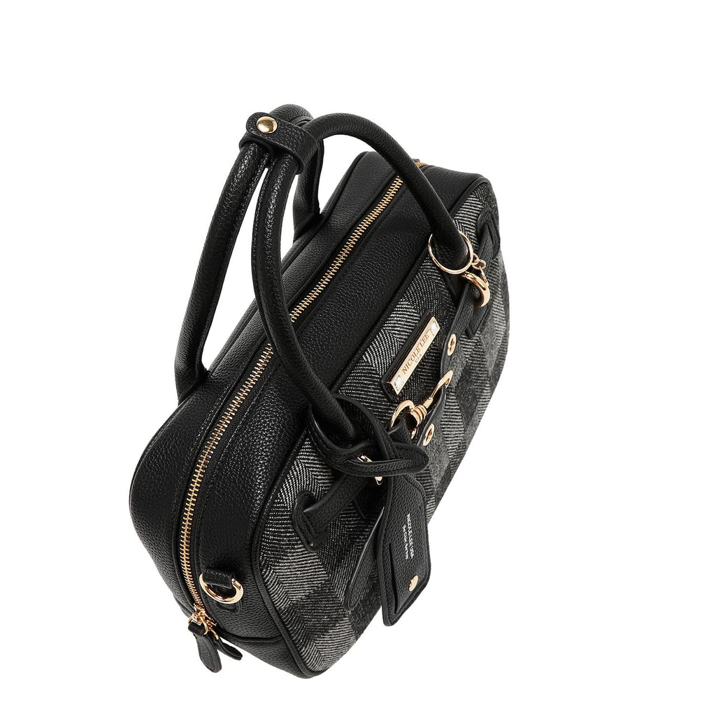 Bolsa de mano Nicole Lee estampados de cuadros FW25