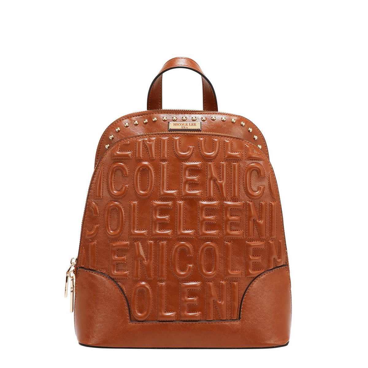 Mochila dome Nicole Lee en relieve y estoperoles FW25