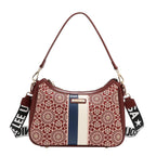 Bolsa shoulder Nicole Lee en corte láser y pedrería FW25