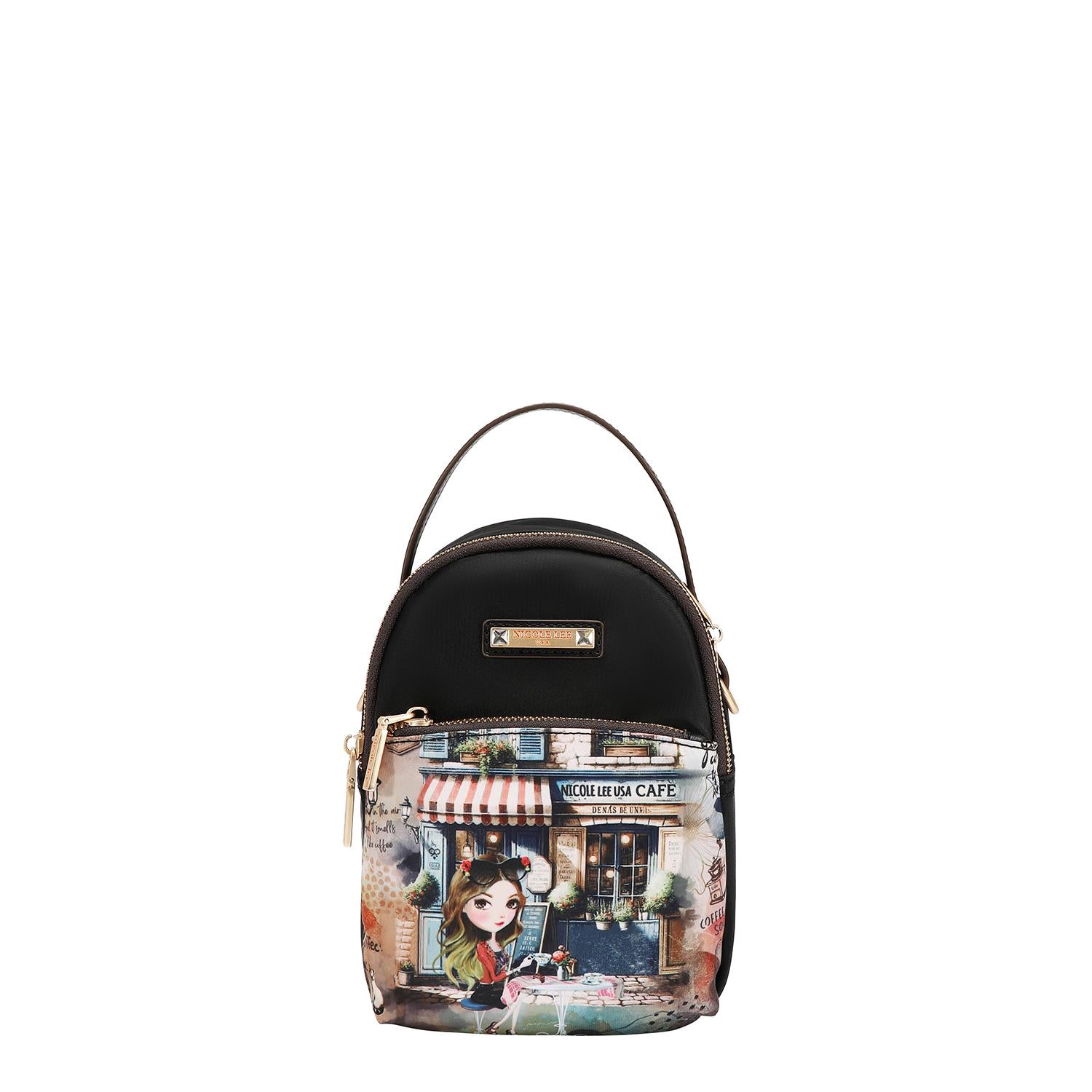 Bolsa De Mano Nicole Lee Nylon Print Virtual Friend SS26