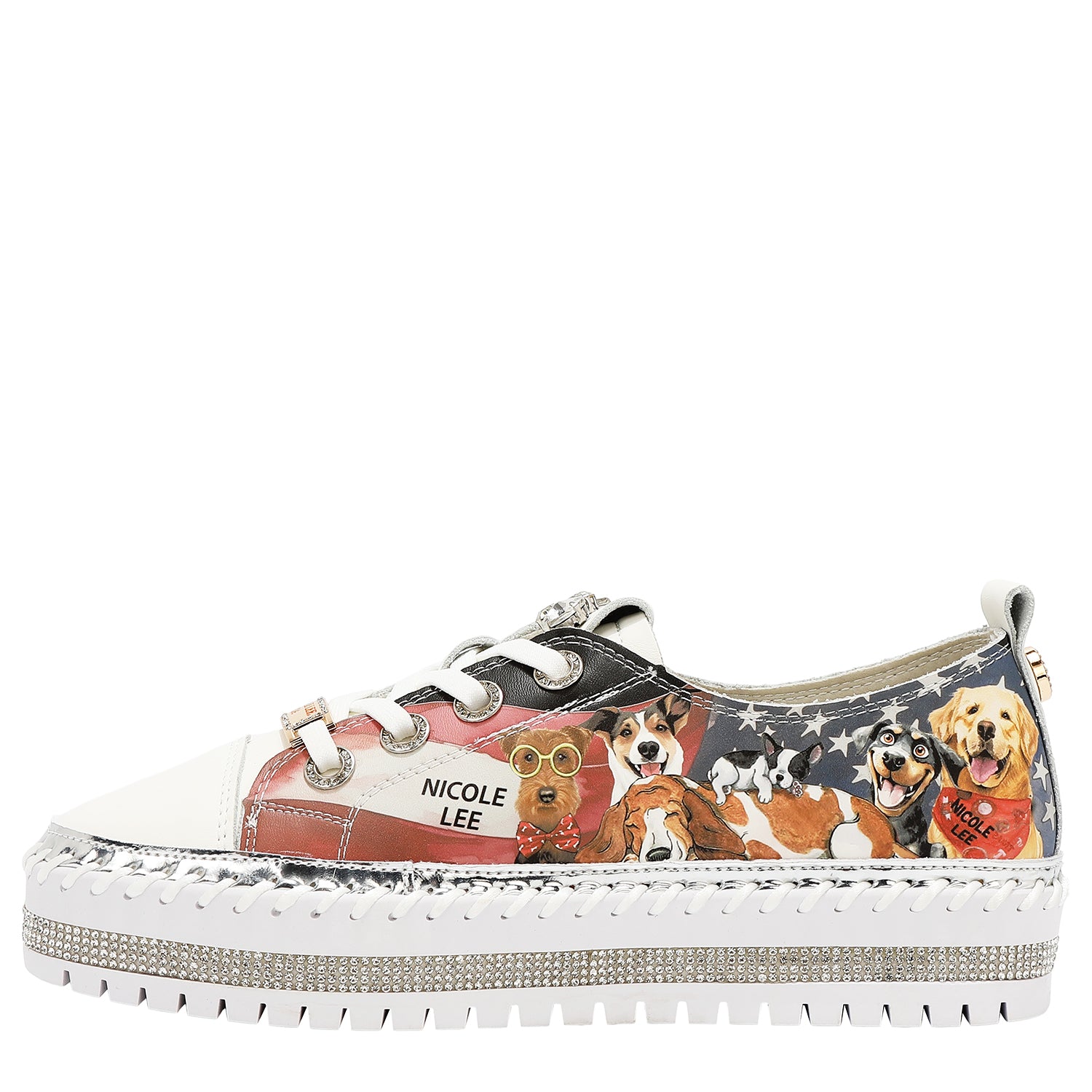 Tenis con plataforma trenzada Nicole Lee Best Smile FW25