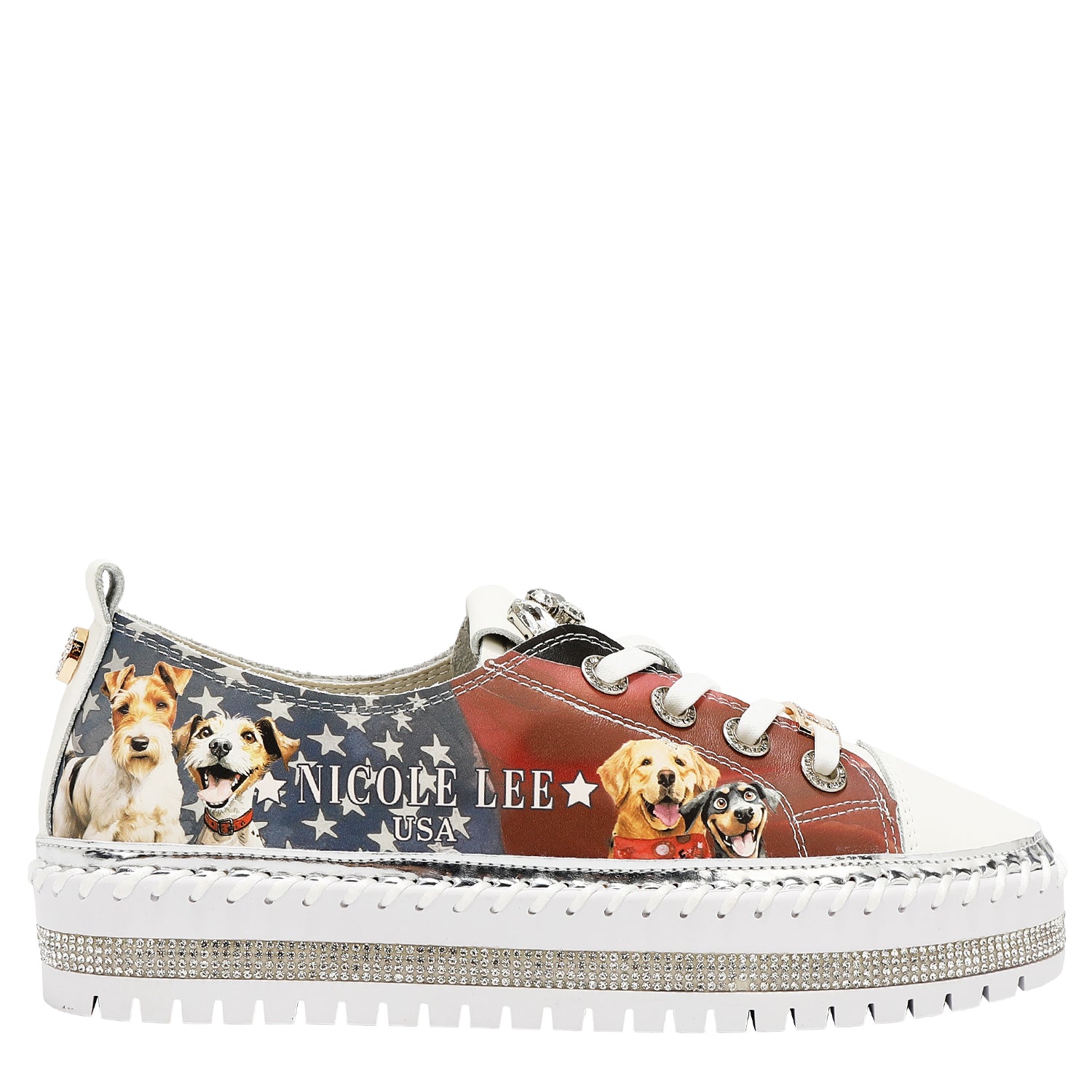 Tenis con plataforma trenzada Nicole Lee Best Smile FW25