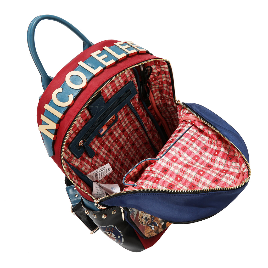 Mochila Nicole Lee Con Bolsa Extra Best Smile FW25