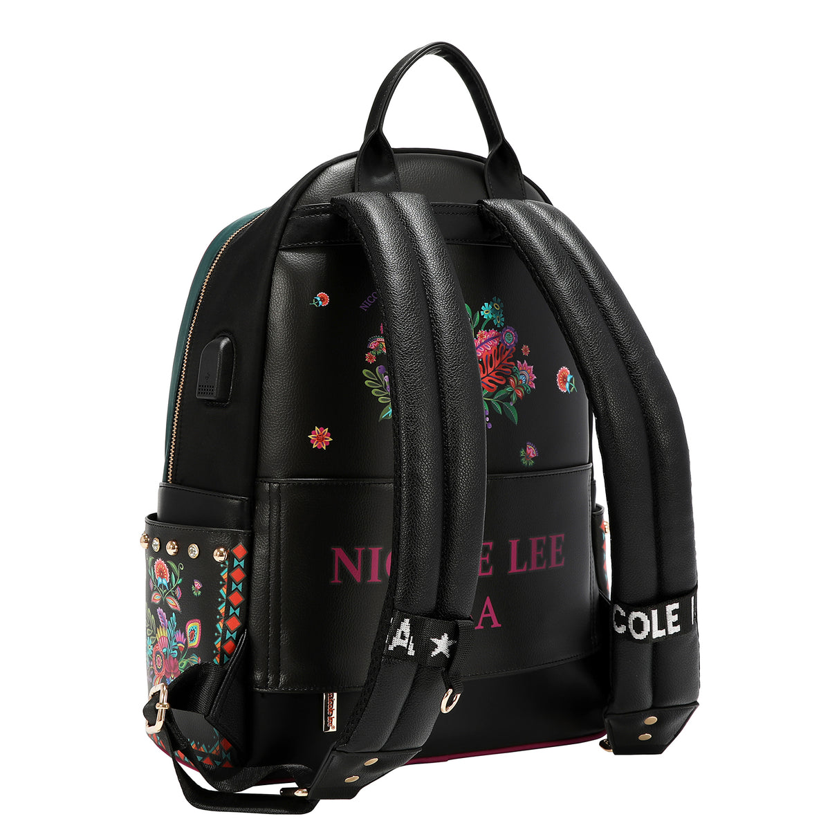 Mochila Nicole Lee De Nylon Con Bolsita Keep Dreaming FW26