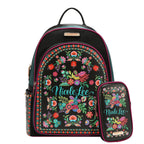 Mochila Nicole Lee De Nylon Con Bolsita Keep Dreaming FW26