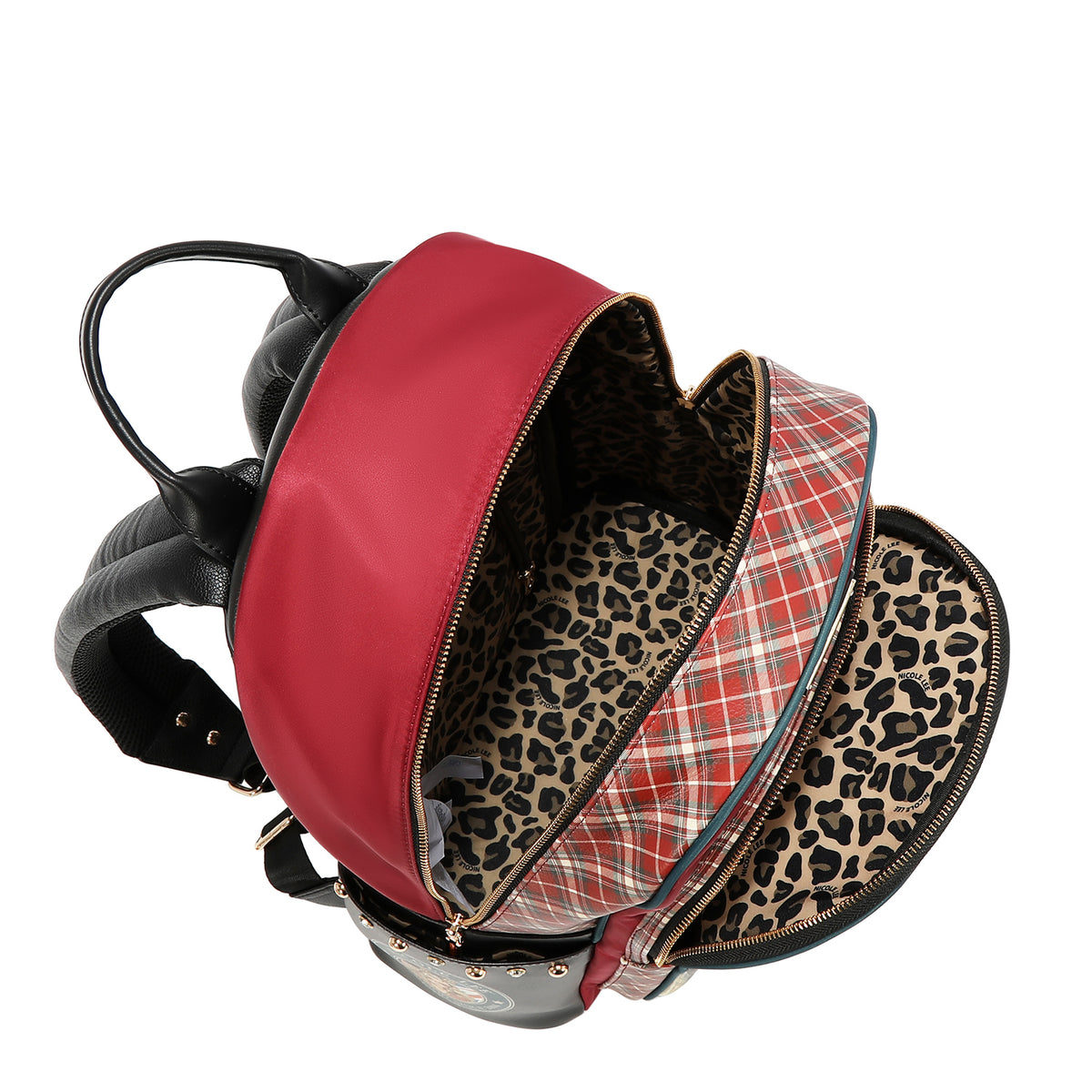 Mochila Nicole Lee De Nylon Con Bolsita London Eye FW26