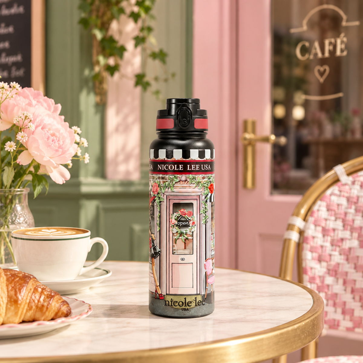 Termo De 1.2 L Nicole Lee Con Tapa Print Sugar Day FW26