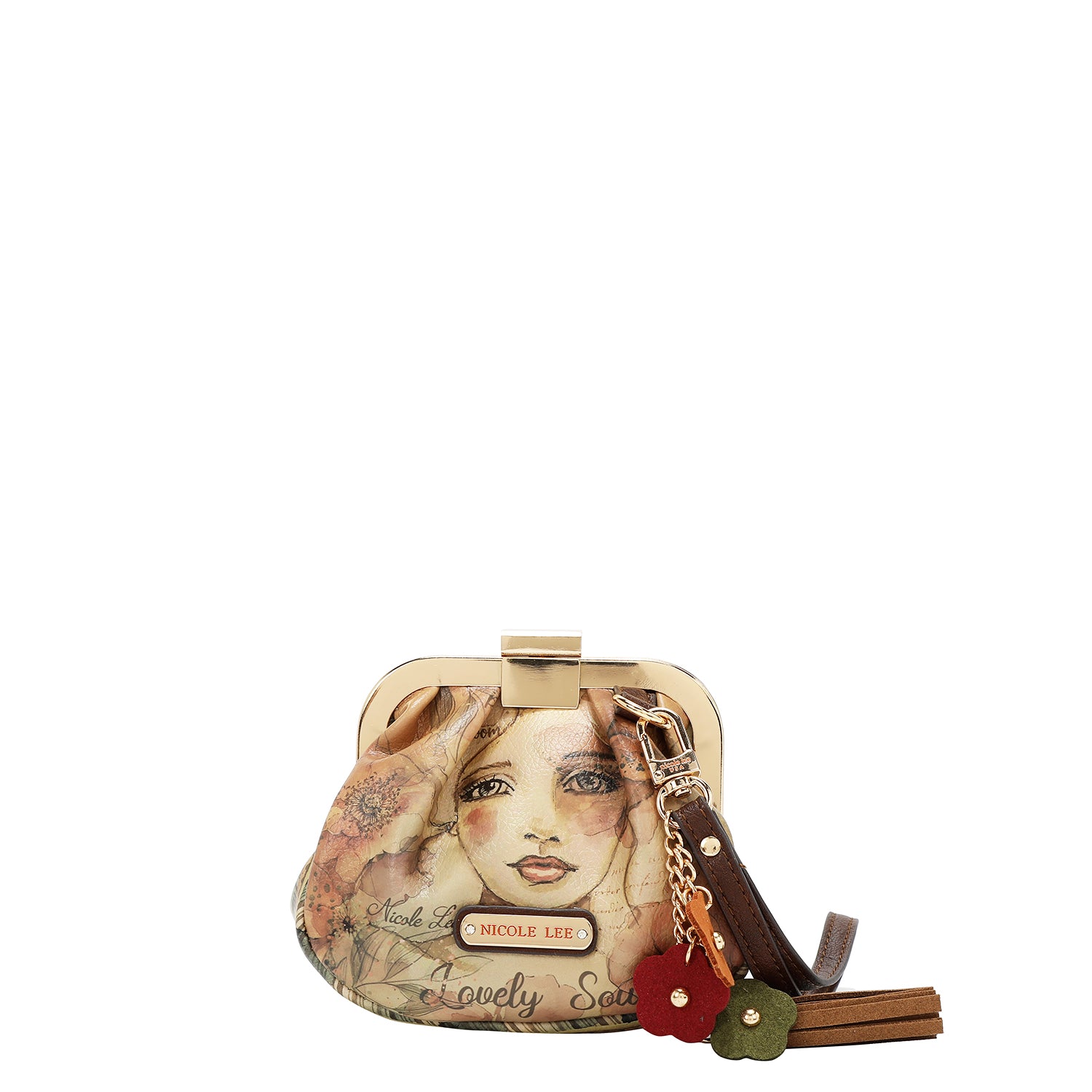 Monedero Nicole Lee Ameri Estampado Con Broche SS26