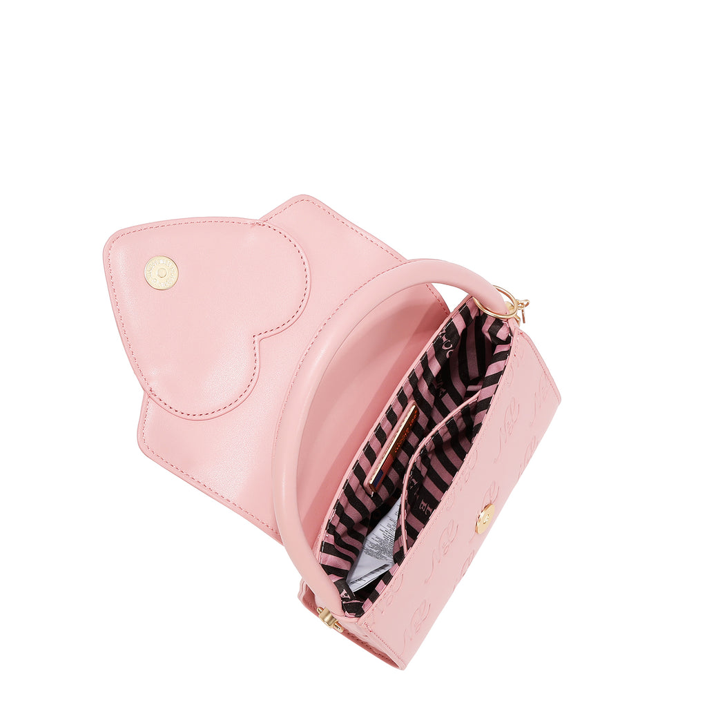 Bolsa Cuadrada Nicole Lee Con Corazon Embossed SS26