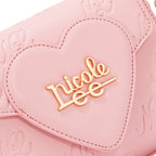 Bolsa Cuadrada Nicole Lee Con Corazon Embossed SS26
