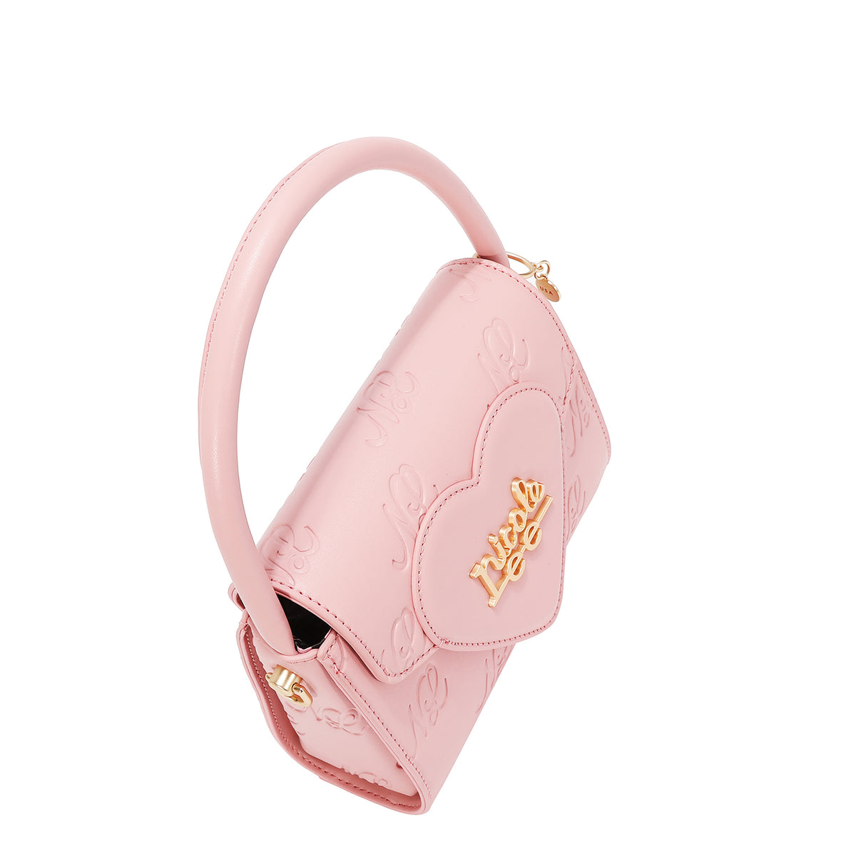 Bolsa Cuadrada Nicole Lee Con Corazon Embossed SS26