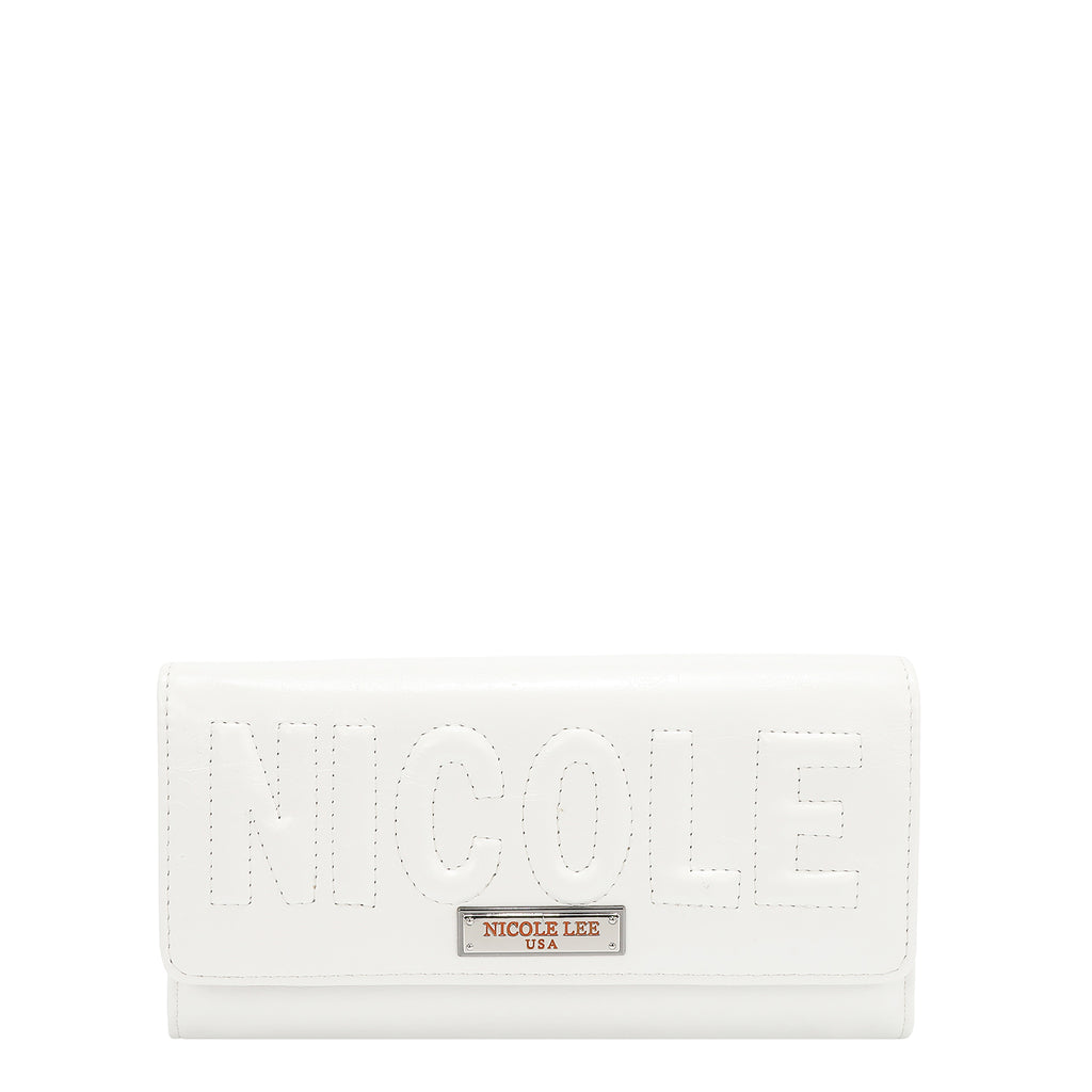Cartera Nicole Lee Color Liso En Relieve FW25