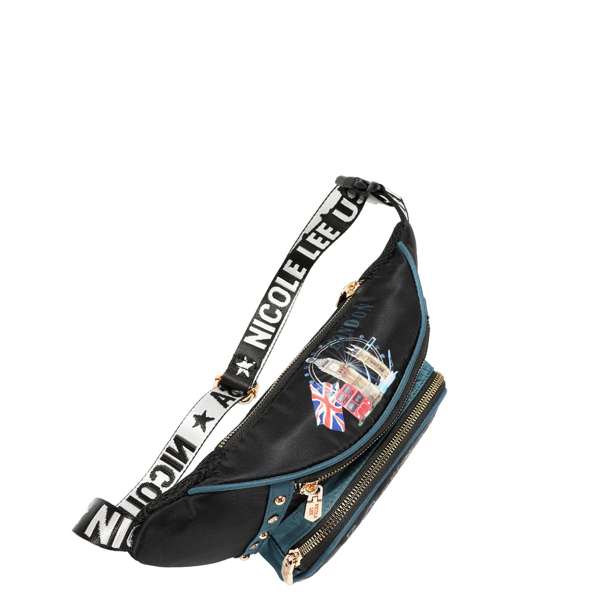 Cangurera Nicole Lee Con Doble Bolsillo London Eye FW26