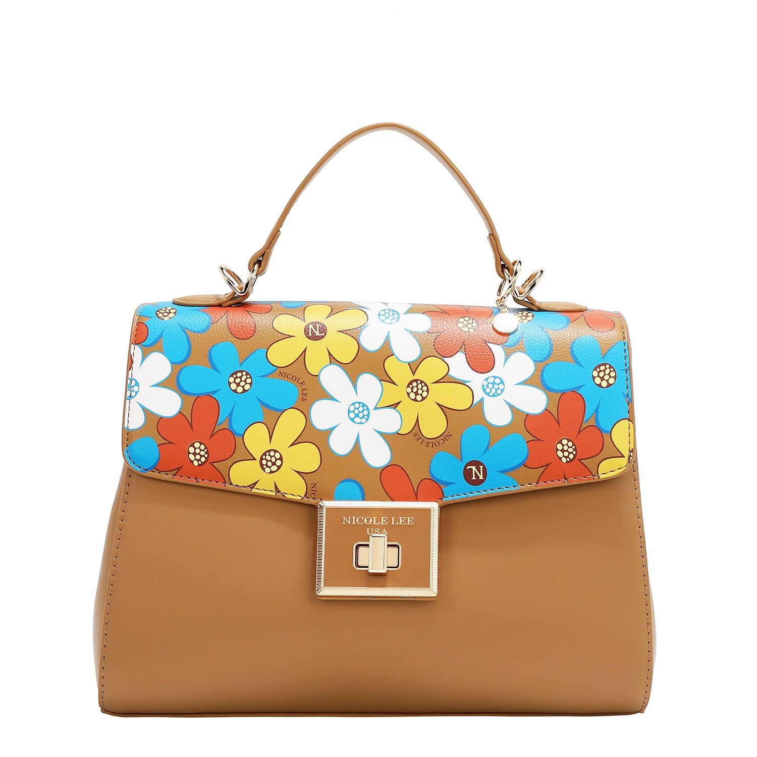 Bolsa Crossbody Nicole Lee Con Estampado De Flores FW25