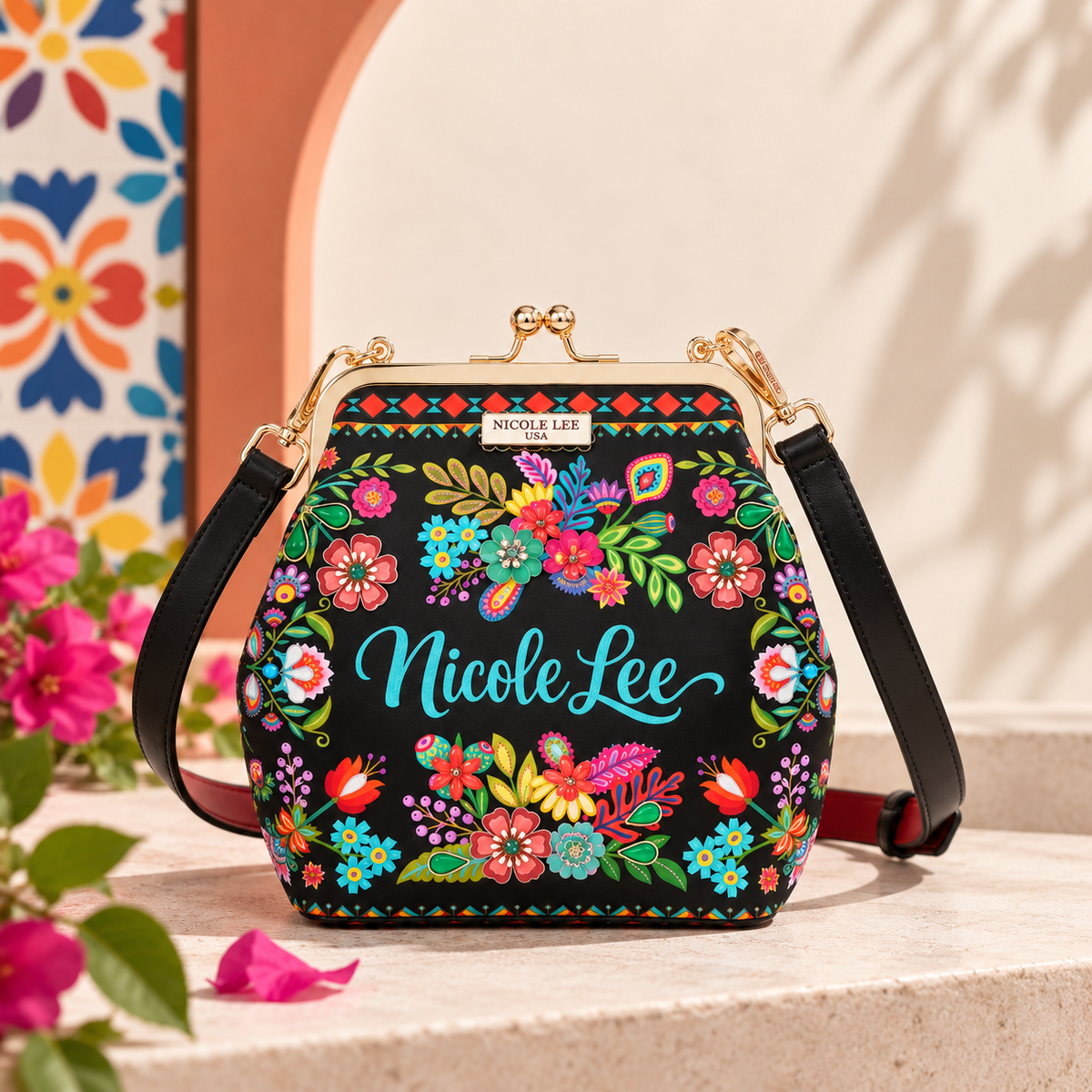 Mini Bolsa Nicole Lee Crossbody Doble Bolsillo Dreaming FW26