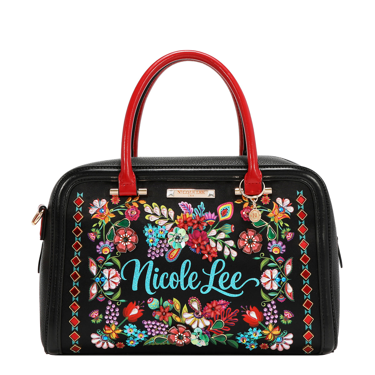 Bolsa Boston Nicole Lee Con Cuentas Keep Dreaming FW26