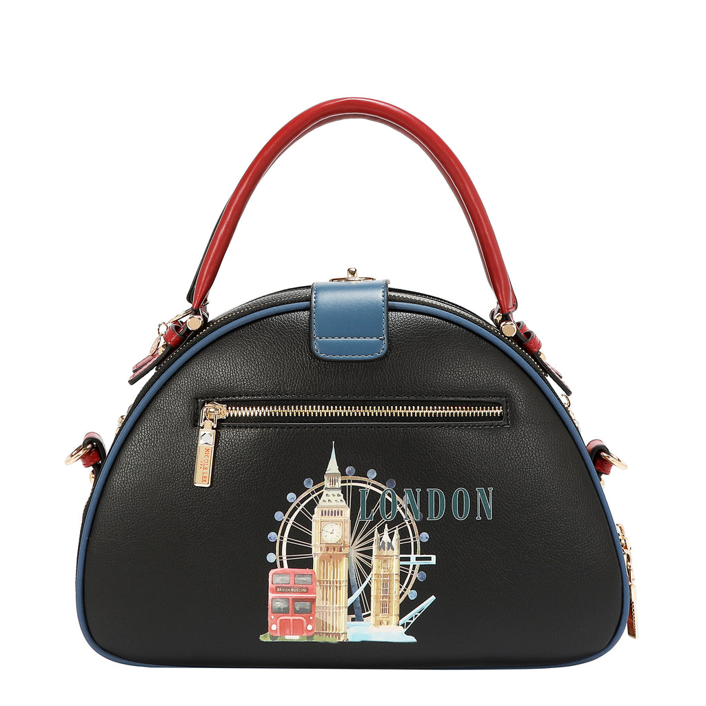 Bolsa Estilo Bowler Nicole Lee Print London Eye FW26