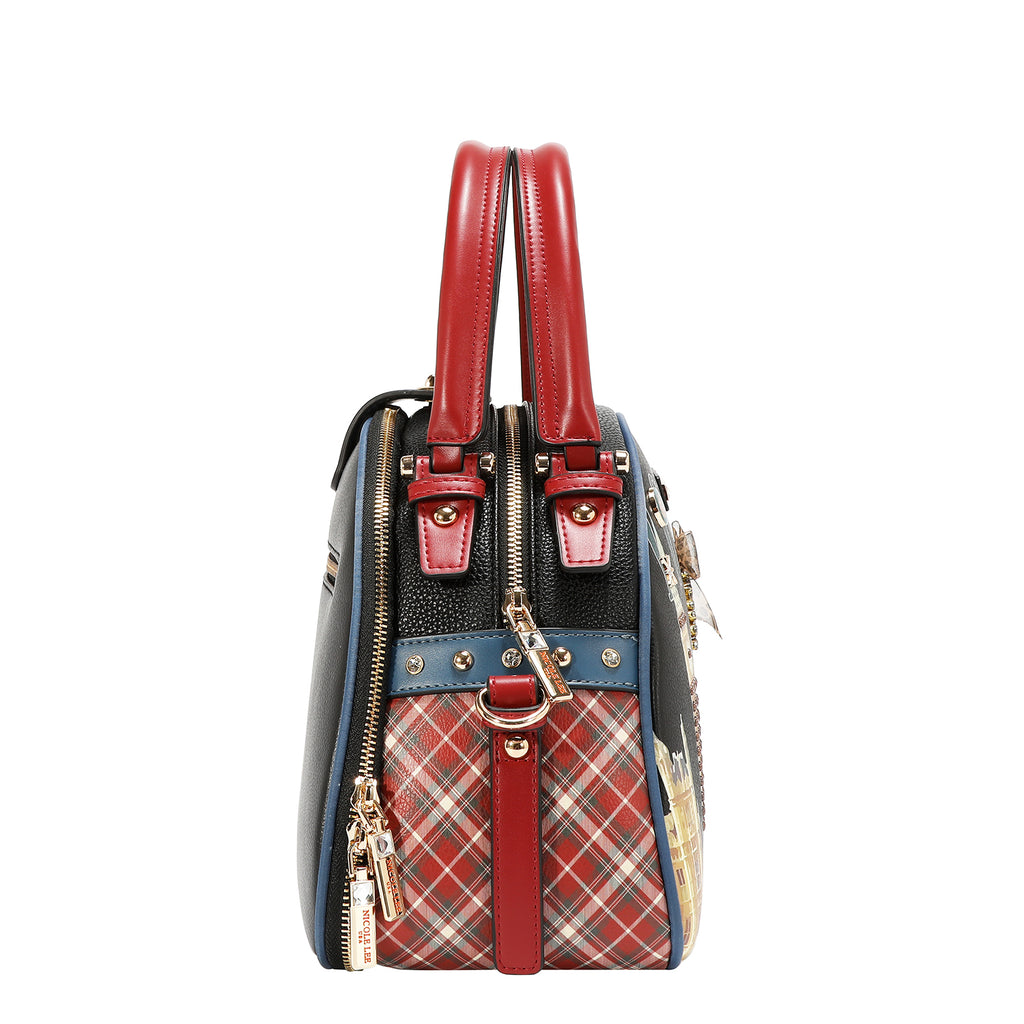 Bolsa Estilo Bowler Nicole Lee Print London Eye FW26