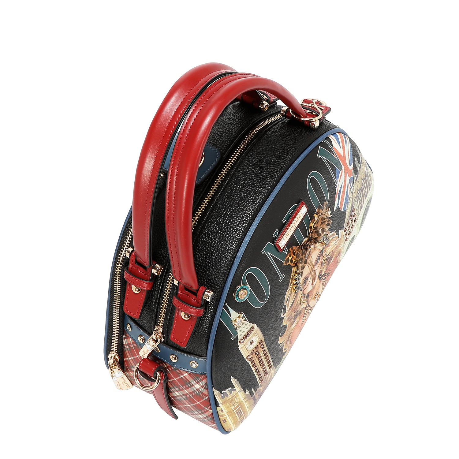 Bolsa Estilo Bowler Nicole Lee Print London Eye FW26