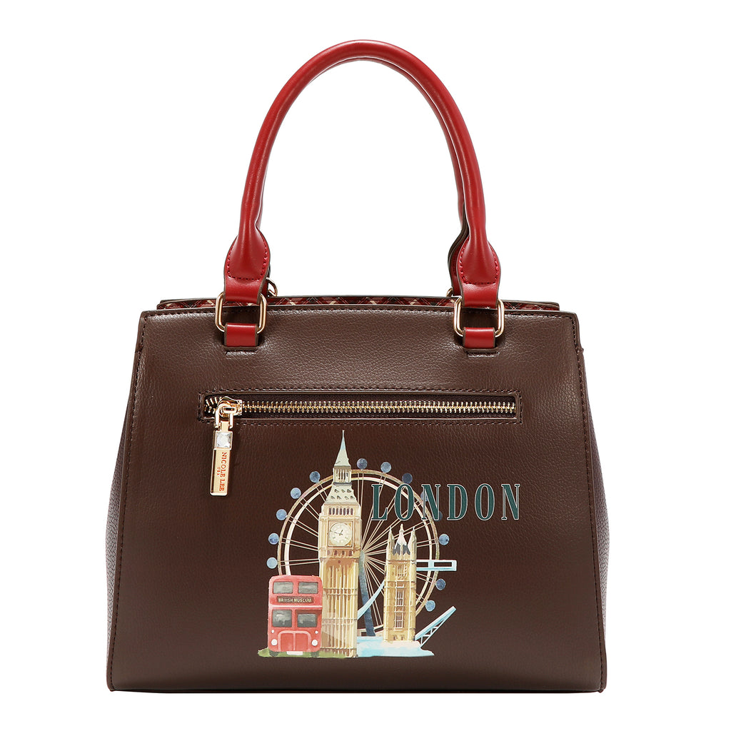 Bolsa Mini Tote Nicole Lee Estampado London Eye FW26