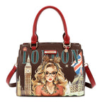 Bolsa Mini Tote Nicole Lee Estampado London Eye FW26