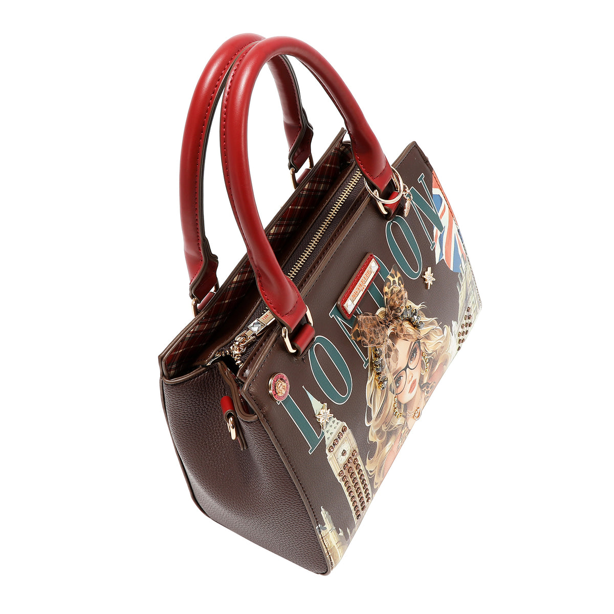 Bolsa Mini Tote Nicole Lee Estampado London Eye FW26