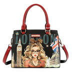 Bolsa Mini Tote Nicole Lee Estampado London Eye FW26