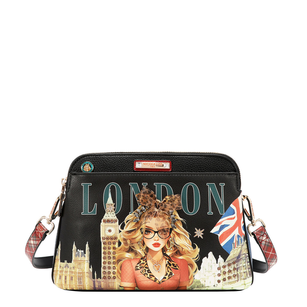 Bolsa Crossbody Nicole Lee Estampado London Eye FW26