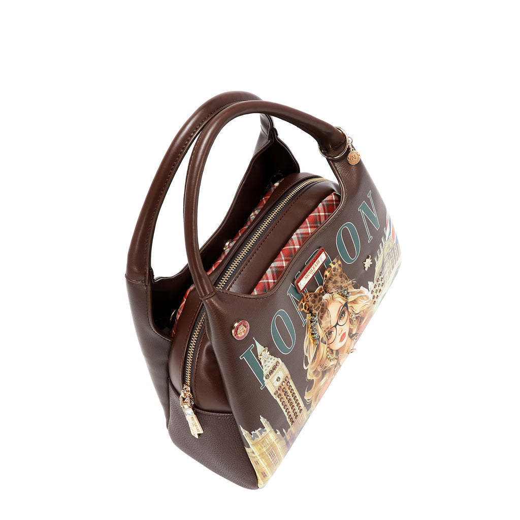 Bolsa Shoulder Nicole Lee Estampado London Eye FW26
