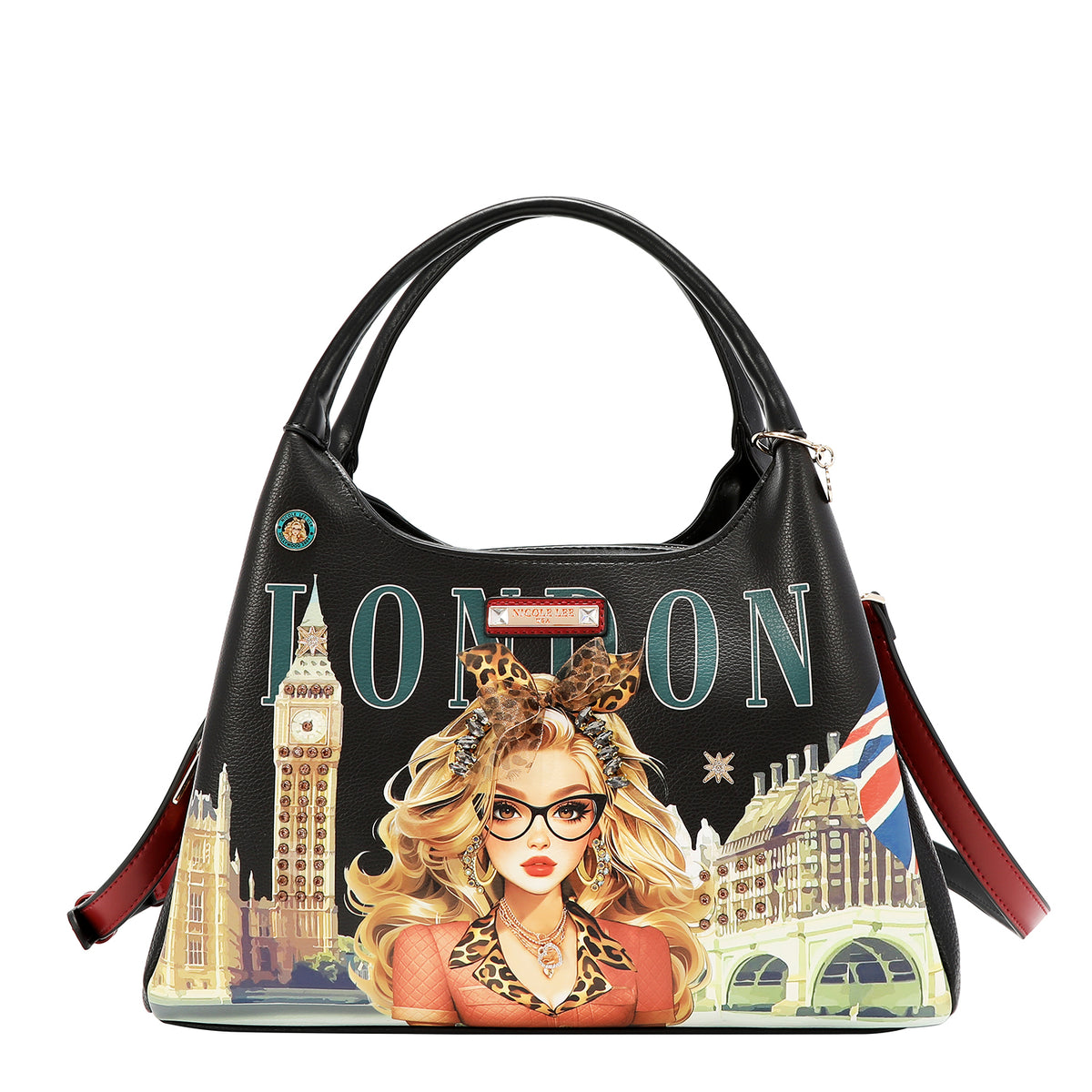 Bolsa Shoulder Nicole Lee Estampado London Eye FW26