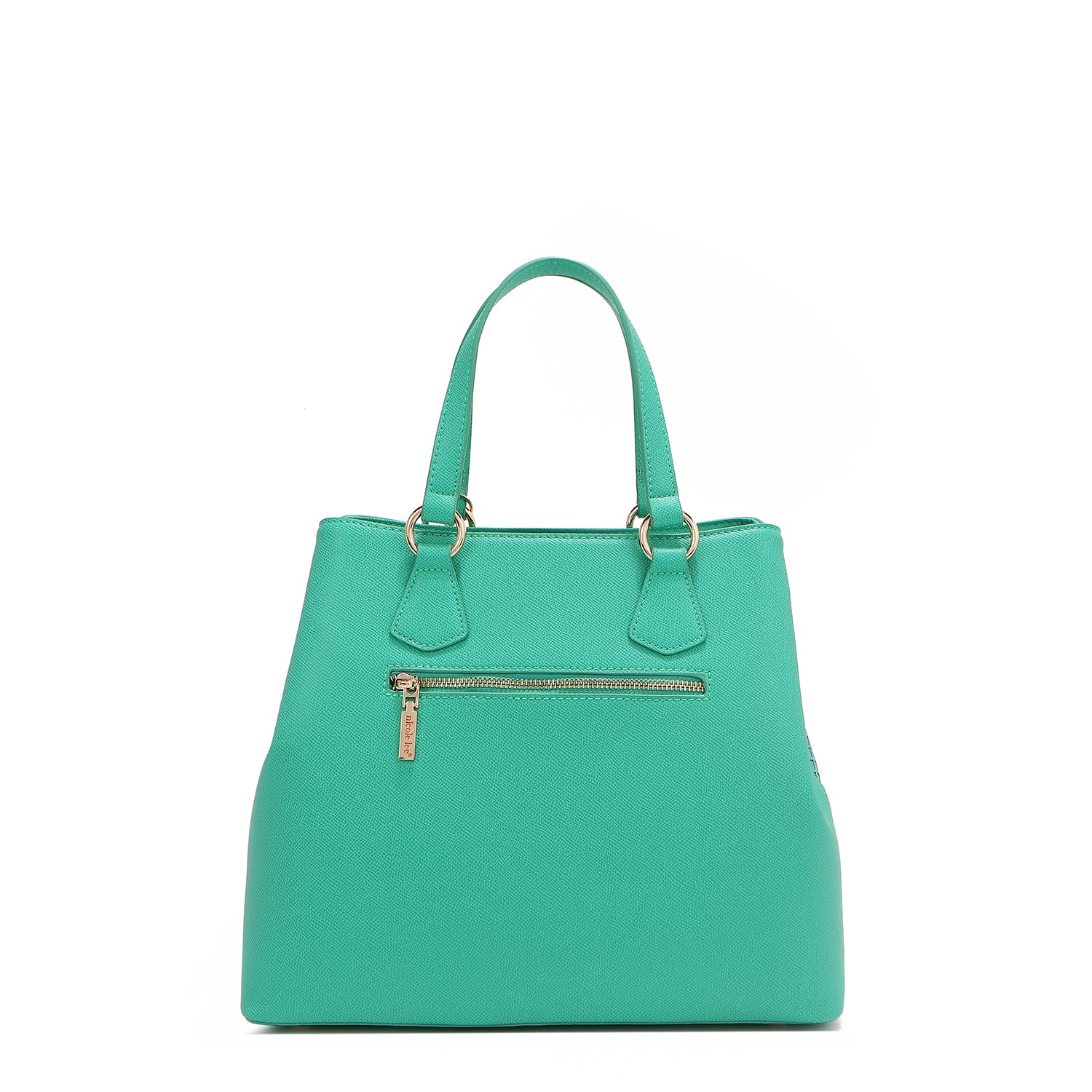 Bolsa Satchel de Nicole Lee de Corte Laser y Pedrería SS25