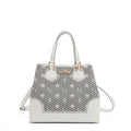 Bolsa Satchel de Nicole Lee de Corte Laser y Pedrería SS25